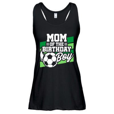 Soccer Birthday - Birthday Mom - Boy Soccer Birthday Ladies Essential Flowy Tank