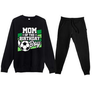 Soccer Birthday - Birthday Mom - Boy Soccer Birthday Premium Crewneck Sweatsuit Set