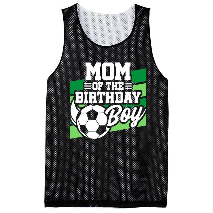 Soccer Birthday - Birthday Mom - Boy Soccer Birthday Mesh Reversible Basketball Jersey Tank