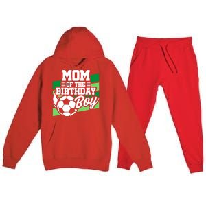 Soccer Birthday - Birthday Mom - Boy Soccer Birthday Premium Hooded Sweatsuit Set