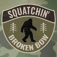 Squatchin Broken Bow Oklahoma Bigfoot Sign Art Sasquatch Legacy Tie Dye Trucker Hat