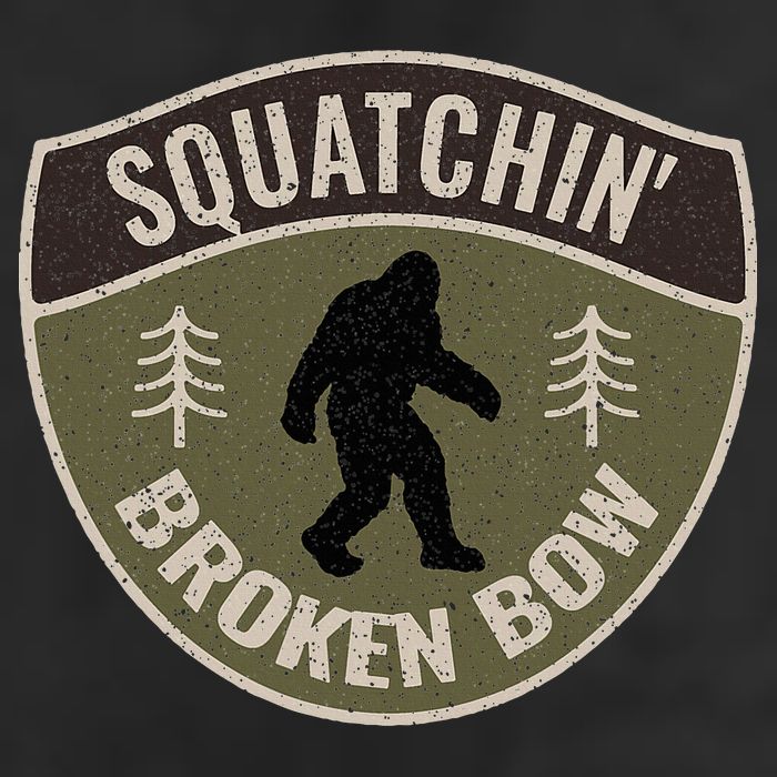 Squatchin Broken Bow Oklahoma Bigfoot Sign Art Sasquatch Cool Comfort Performance Bucket Hat