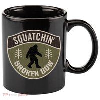 Squatchin Broken Bow Oklahoma Bigfoot Sign Art Sasquatch 11oz C Handle Ceramic Mug