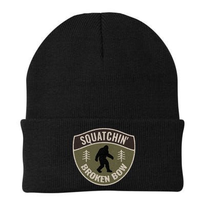 Squatchin Broken Bow Oklahoma Bigfoot Sign Art Sasquatch Beanie