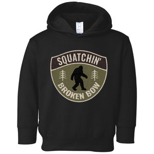 Squatchin Broken Bow Oklahoma Bigfoot Sign Art Sasquatch Toddler Hoodie