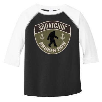 Squatchin Broken Bow Oklahoma Bigfoot Sign Art Sasquatch Toddler Fine Jersey T-Shirt