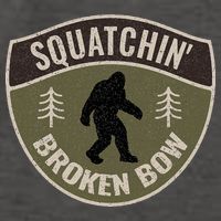 Squatchin Broken Bow Oklahoma Bigfoot Sign Art Sasquatch Vector Backpack