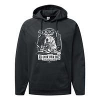 Soggy Beaver Bbq If Its Not All Over Your Face Performance Fleece Hoodie