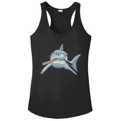 Shark Baseball Baseball Bat Sports Gift Ladies PosiCharge Competitor Racerback Tank