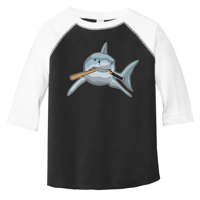 Shark Baseball Baseball Bat Sports Gift Toddler Fine Jersey T-Shirt