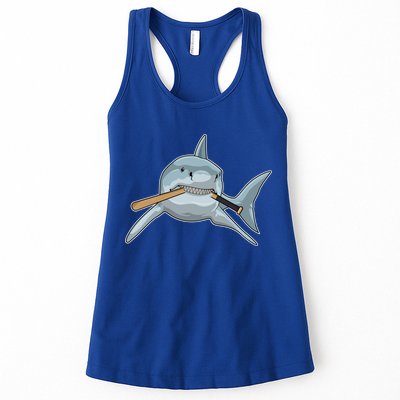Shark Baseball Baseball Bat Sports Gift Womens Tank Top