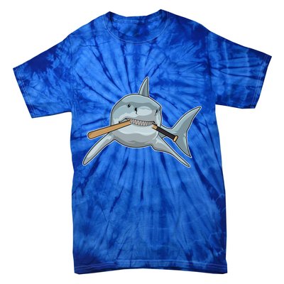Shark Baseball Baseball Bat Sports Gift Tie-Dye T-Shirt