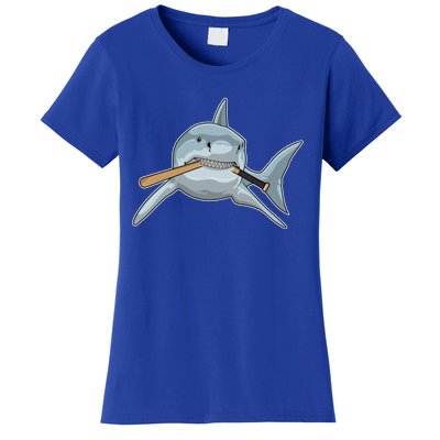 Shark Baseball Baseball Bat Sports Gift Women's T-Shirt