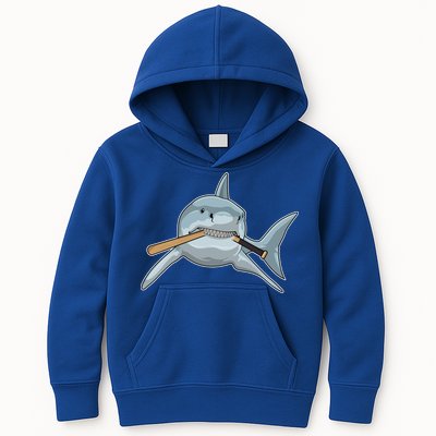 Shark Baseball Baseball Bat Sports Gift Kids Hoodie