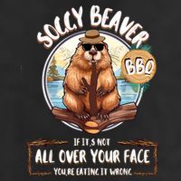 Soggy Beaver Bbq 7 Panel Mesh Trucker Snapback Hat
