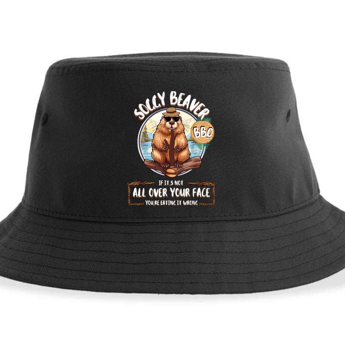 Soggy Beaver Bbq Sustainable Bucket Hat