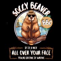 Soggy Beaver Bbq 7-Panel Snapback Hat