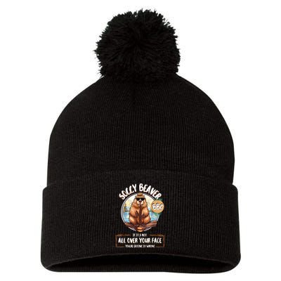 Soggy Beaver Bbq Pom Pom 12in Knit Beanie