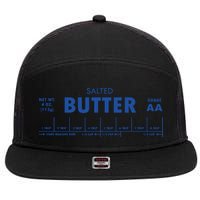 Salted Butter Baker Gift Butter Lover 7 Panel Mesh Trucker Snapback Hat