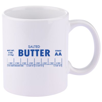 Salted Butter Baker Gift Butter Lover 11oz C Handle Ceramic Mug