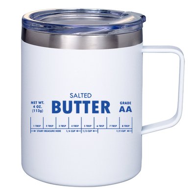 Salted Butter Baker Gift Butter Lover 12oz Stainless Steel Coffee Mug