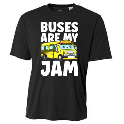 School Bus Buses Are My Jam Cooling Performance Crew T-Shirt