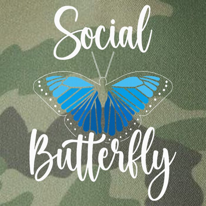 Social Butterfly Behavior Extroverted Extrovert Legacy Tie Dye Trucker Hat