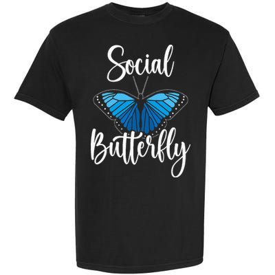 Social Butterfly Behavior Extroverted Extrovert Garment-Dyed Heavyweight T-Shirt