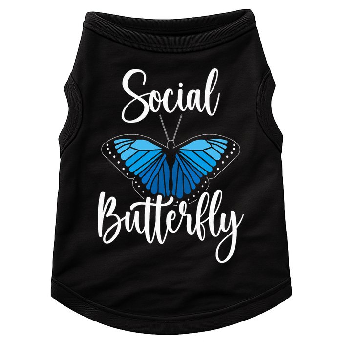 Social Butterfly Behavior Extroverted Extrovert Doggie Tank