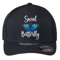Social Butterfly Behavior Extroverted Extrovert Flexfit Unipanel Trucker Cap