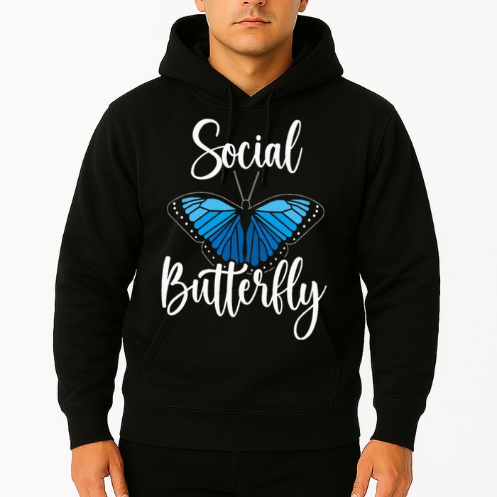 Social Butterfly Behavior Extroverted Extrovert Hoodie