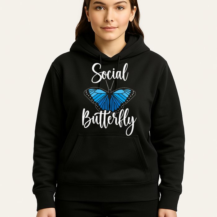 Social Butterfly Behavior Extroverted Extrovert Hoodie