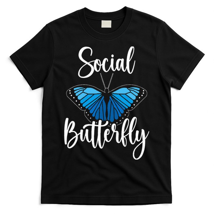 Social Butterfly Behavior Extroverted Extrovert T-Shirt