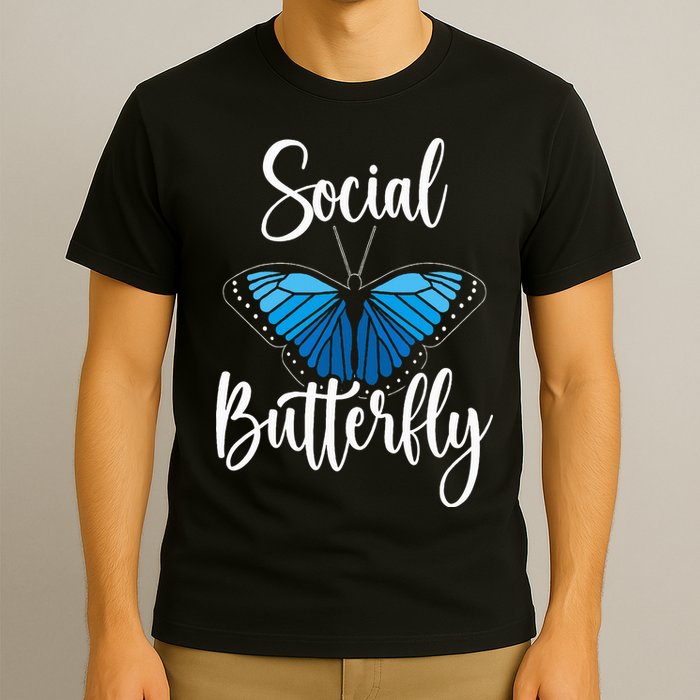 Social Butterfly Behavior Extroverted Extrovert T-Shirt