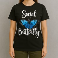 Social Butterfly Behavior Extroverted Extrovert T-Shirt