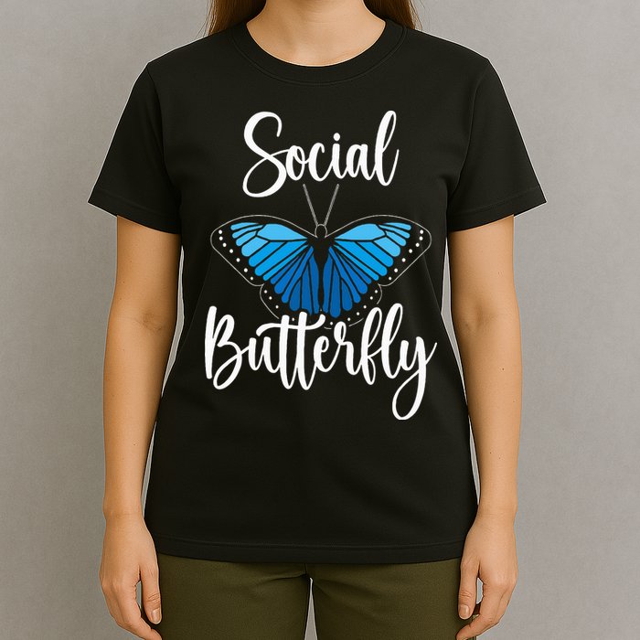 Social Butterfly Behavior Extroverted Extrovert T-Shirt
