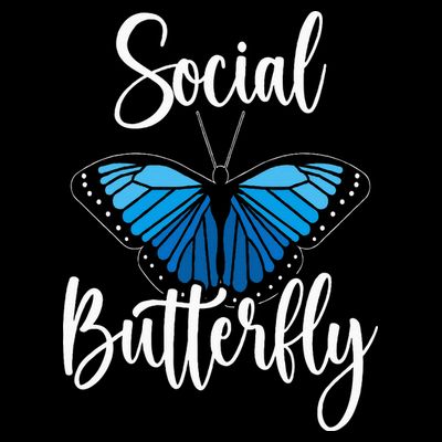 Social Butterfly Behavior Extroverted Extrovert T-Shirt