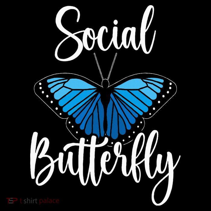 Social Butterfly Behavior Extroverted Extrovert T-Shirt