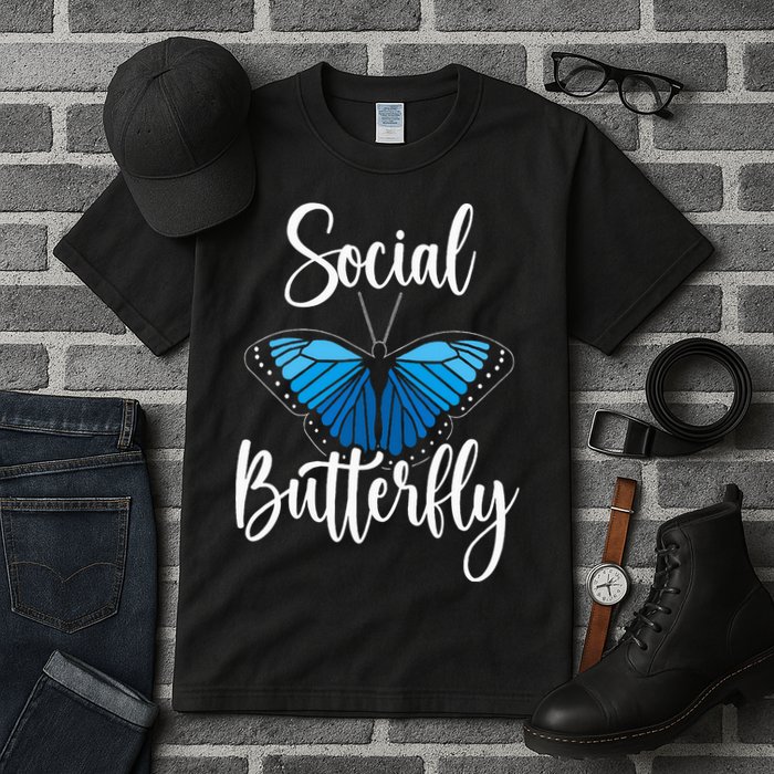 Social Butterfly Behavior Extroverted Extrovert Tall T-Shirt