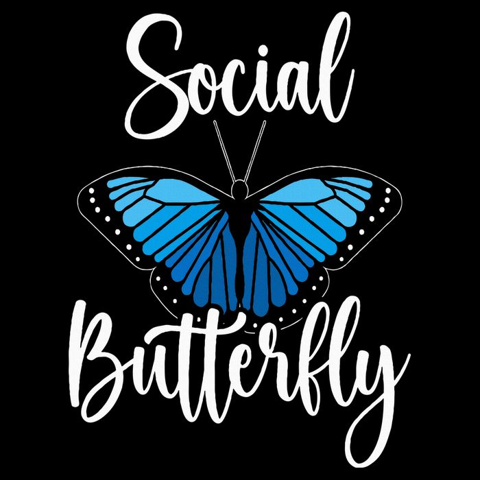 Social Butterfly Behavior Extroverted Extrovert Bucket Hat