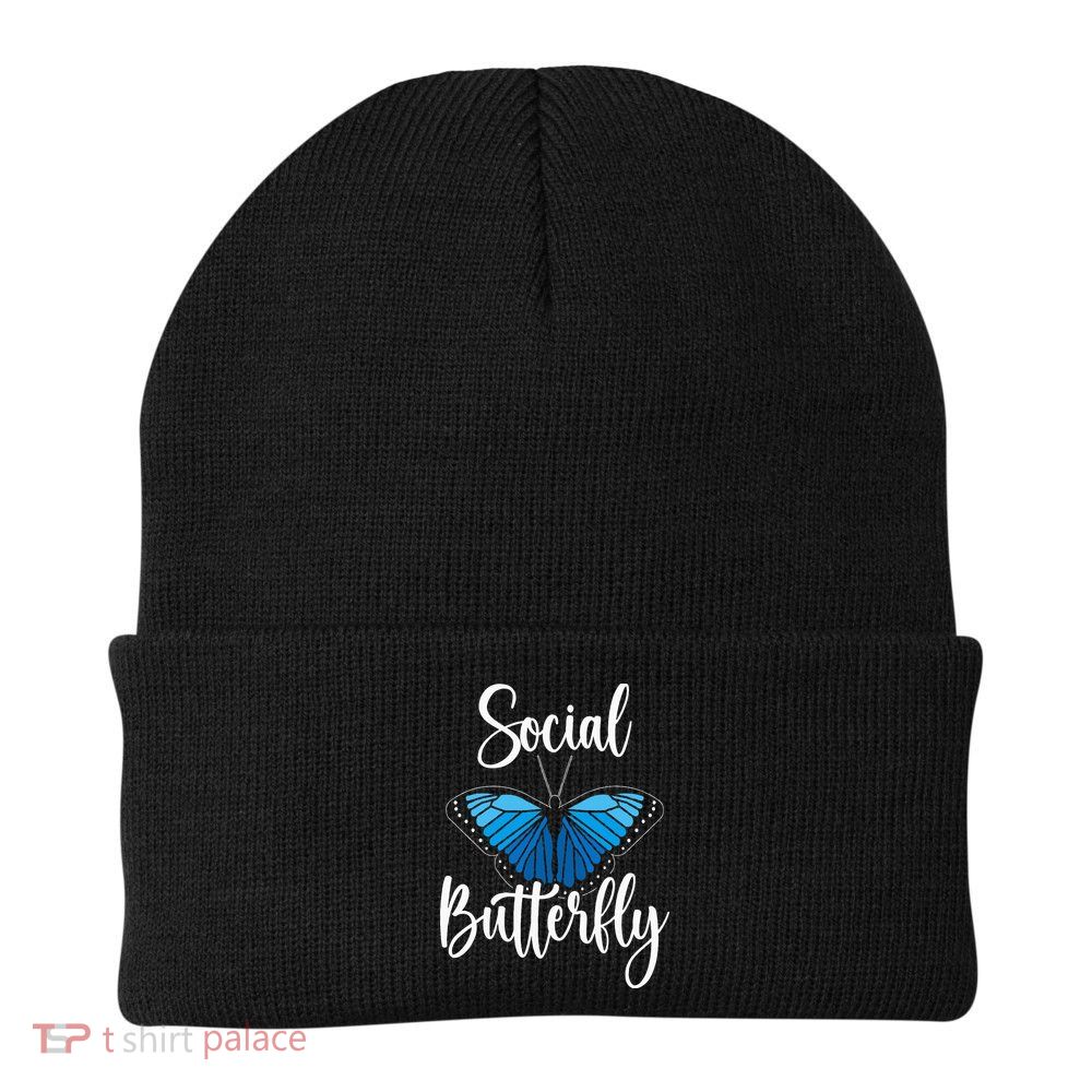 Social Butterfly Behavior Extroverted Extrovert Beanie