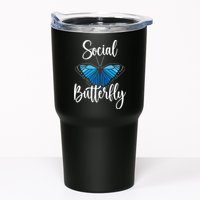 Social Butterfly Behavior Extroverted Extrovert Tumbler