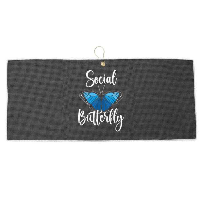 Social Butterfly Behavior Extroverted Extrovert Large Microfiber Waffle Golf Towel