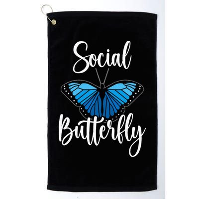 Social Butterfly Behavior Extroverted Extrovert Golf Towel