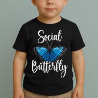 Social Butterfly Behavior Extroverted Extrovert Toddler T-Shirt