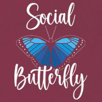 Social Butterfly Behavior Extroverted Extrovert 16oz Travel Tumbler