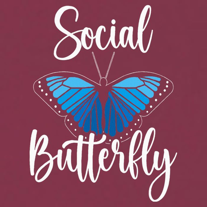 Social Butterfly Behavior Extroverted Extrovert 16oz Travel Tumbler