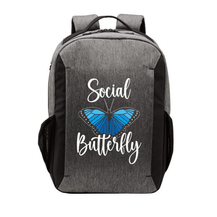 Social Butterfly Behavior Extroverted Extrovert Vector Backpack
