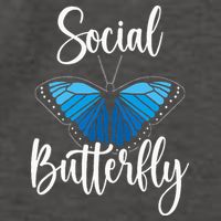 Social Butterfly Behavior Extroverted Extrovert Vector Backpack