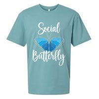 Social Butterfly Behavior Extroverted Extrovert Sueded Cloud Jersey T-Shirt